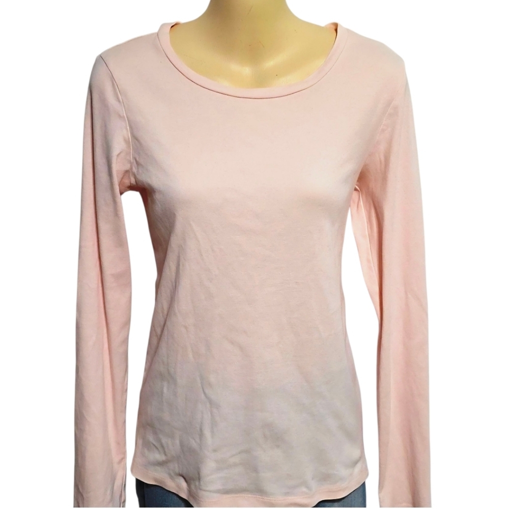 J. Crew Soft Blush Pink Long Sleeve Tee